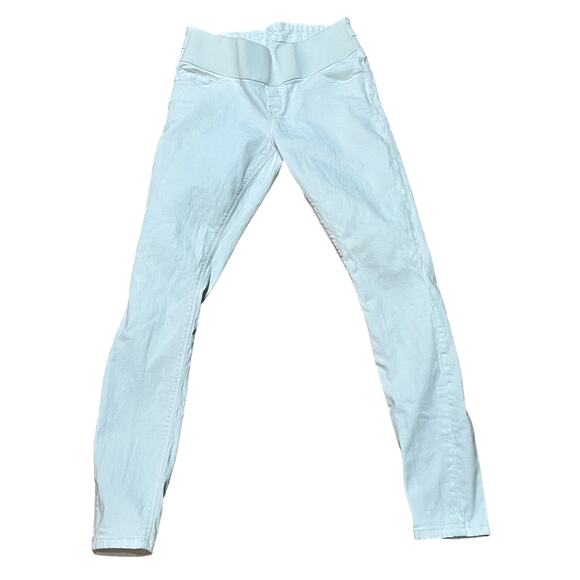 ASOS White Pull On Skinny Jeans Women's US 6 ET 38 UK 10 28 R Stretchy - Picture 1 of 4